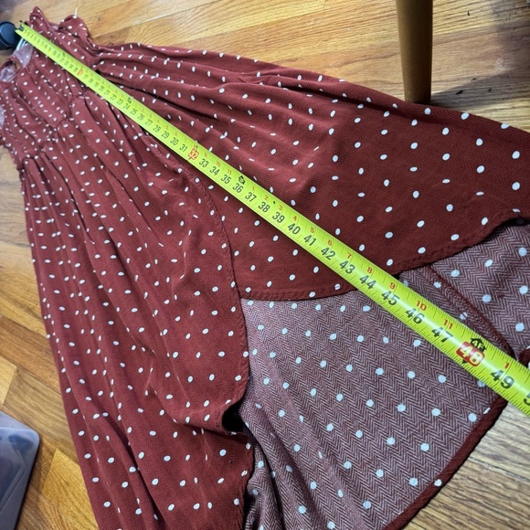 A New Day Brown Sleeveless Wrap Sundress - Picture 6 of 7